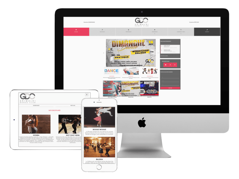 Sukellos Création de site internet Grimaldi Danse