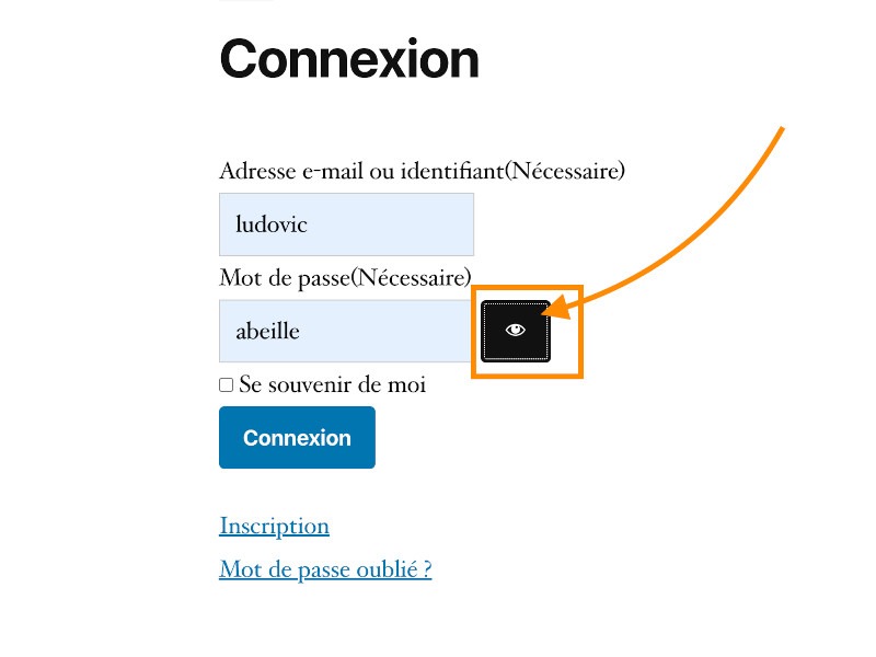 Sukellos Gravity Forms User Registration visibilité mot de passe